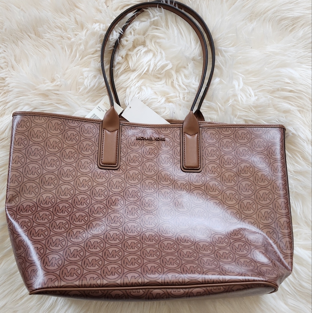 MICHAEL KORS Jodie Large Logo Jacquard Tote Bag